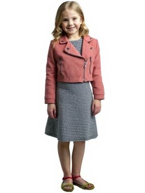 Derek Heart Girls' 2-Piece Jacket Dress Set Outfit Color: pink  Size 3T